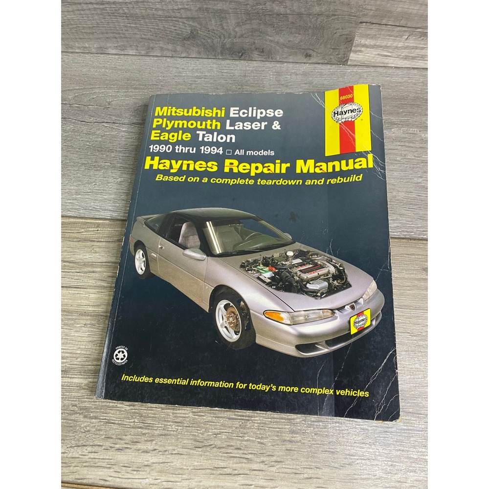 Haynes Repair Manual Mitsubishi Eclipse Plymouth Laser Eagle Talon 1990-1994